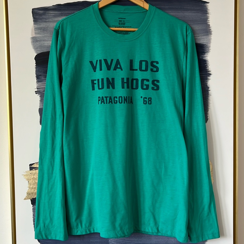 Patagonia Green Long Sleeve Shirt